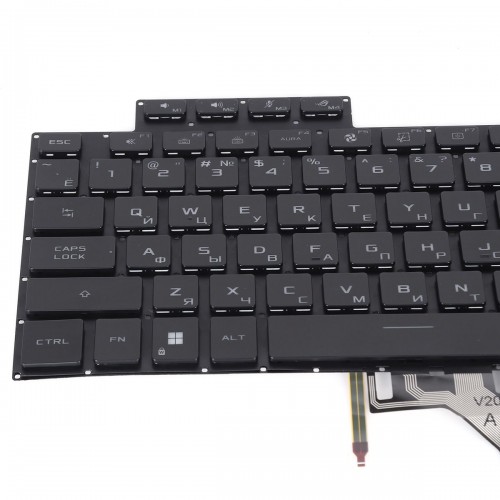 Клавиатура для ноутбука Asus ROG Flow X13 GV301R GV301Q series, RU, Black, 4pin Backlit