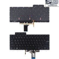 Клавіатура для Asus ROG Flow X13 GV301R GV301Q series, RU, Black, 4pin Backlit