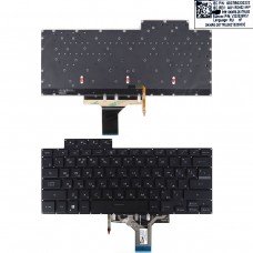 Клавиатура для Asus ROG Flow X13 GV301R GV301Q series, RU, Black, 4pin Backlit