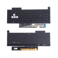 Клавиатура для Asus TUF Gaming FX507 FA507 FX517 FX707 FA707 series, RU, Black, White 8pin Backlit