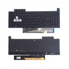 Клавіатура для Asus TUF Gaming FX507 FA507 FX517 FX707 FA707 series, RU, Black, White 8pin Backlit