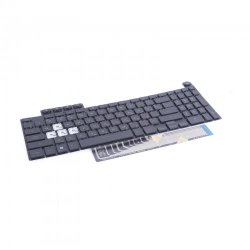 Клавіатура для ноутбука Asus TUF Gaming FX507 FA507 FX517 FX707 FA707 series, RU, Black, White 8pin Backlit