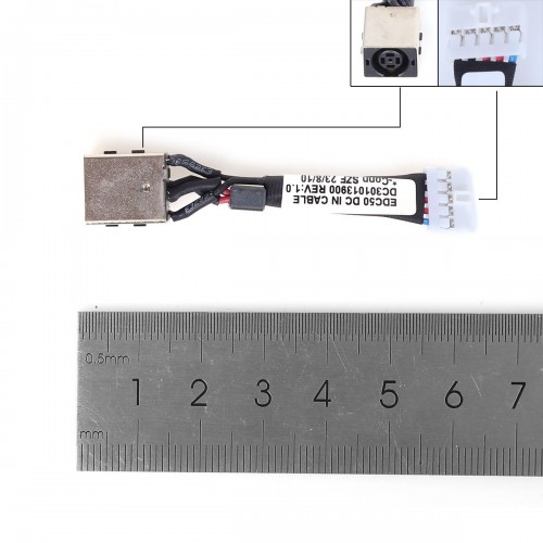 Роз'єм живлення для ноутбука Dell Latitude 5500 5501 5502 5505 Precision 3540 3541 3542 (DC301013900, 0W3P6G, з проводом/кабелем)