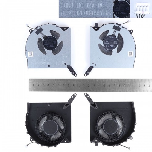 Вентилятори для ноутбука Lenovo Legion Pro 5 16IRX8 16ARX8, (12V CPU+GPU, FQK8 DFSCL12E06486Y, FQK9 DFSCL12E16486Y, Original)