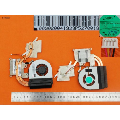 Вентилятор для ноутбука Lenovo G480 G580 G585 P580 N580 (з радіатором, MG60120V1-C120-S99, Original)
