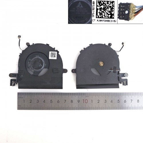 Вентилятор для ноутбука HP Elite Dragonfly G1 G2 MAX HSN-I32C, (L78273-001, ND55C03-18M12, Original)