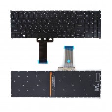 Клавиатура для Acer Spin SP515-51N SP515-51GN, RU/UA, (Black, Backlit, Аналог)