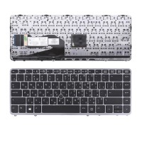 Клавиатура для HP EliteBook 740 745 750 755 840 850 G1 G2, RU, (Black/Gray, Pointstick, Аналог)
