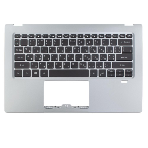Верхняя крышка для ноутбука Acer Swift 1 SF114-34, RU/UA, (Silver, топкейс+клавиатура, Backlit, 6B.A77N8.009, Original)