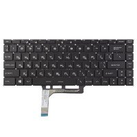 Клавіатура для MSI GS65 Stealth GS65VR MS-16Q2, UA, (Black, 6pin White Backlit, Original)