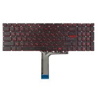 Клавиатура для MSI GT72 GS60 GS70 WS60 GE72 GV72 GE62, RU/UA, (Black/Red, под подсветку, Original)