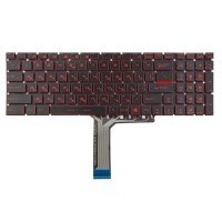 Клавіатура для MSI GT72 GS60 GS70 WS60 GE72 GV72 GE62, RU/UA, (Black/Red, під підсвітку, Original)