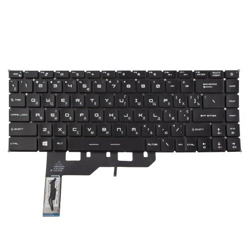 Клавіатура для ноутбука MSI GS66 Stealth 10SD 10SF GE66 Raider 10SF MS-1541, UA, Black, 6pin RGB Backlit, Original