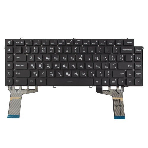 Клавіатура для ноутбука Xiaomi Mi Gaming 15.6 XMG1902 171502, RU/UA, (Black, 7pin Backlit, AETMAU00110, Original)