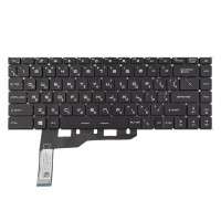 Клавіатура для MSI A10M A11M A11S A11M MS-1551 MS-1552 MS-14C1, RU/UA, (Black, 6pin White Backlit, Original)