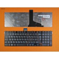 Клавіатура для Toshiba Satellite C50-A C55-A, RU, (чорна с глянцевой рамкою, Original)