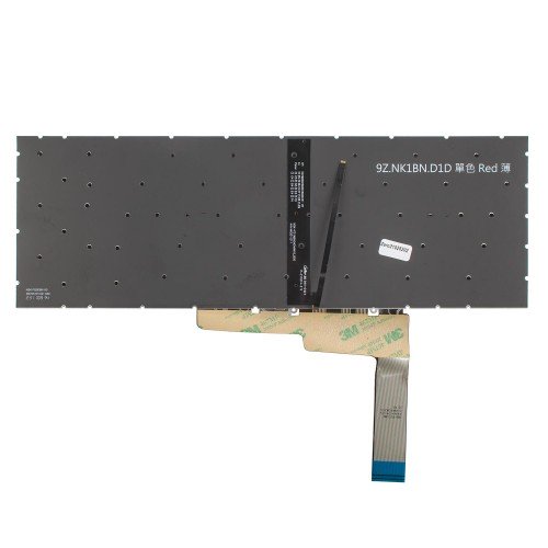 Клавіатура для ноутбука MSI Katana GF66 GF76 11SC 11UE, MS-1581 MS-1582, RU/UA, (Black, 6pin White Backlit, Original)
