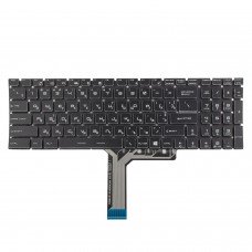 Клавиатура для MSI GS75 GE75 GP75 GL75 GL65 GP65, RU/UA, (Black, 40pin RGB Backlit, Original)