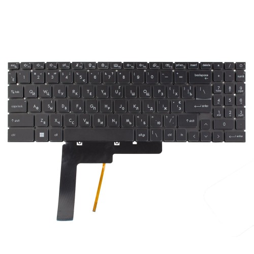 Клавиатура для ноутбука MSI Pulse GL66 GL76, UA, (Black, 6pin RGB Backlit, Original)