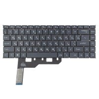Клавиатура для MSI Prestige 15 A10SC MS-16S3, RU/UA, Black, 6pin White Backlit, Original