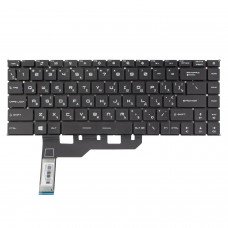 Клавиатура для MSI GP66 GE66 GS66 10UH 11UH 11UG 11UE, RU/UA, (Black, 40pin RGB Backlit, Original)