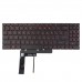 Клавиатура для ноутбука MSI Pulse GL66 GL76, UA, (Black/Red, 6pin Red Backlit, Original)