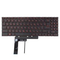 Клавиатура для MSI Pulse GL66 GL76, UA, (Black/Red, 6pin Red Backlit, Original)