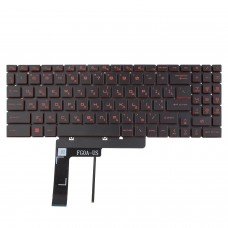 Клавиатура для MSI Pulse GL66 GL76, UA, (Black/Red, 6pin Red Backlit, Original)