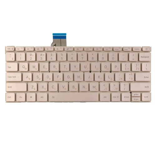 Клавіатура для ноутбука Xiaomi Air 12.5", RU/UA, (Gold, Backlit)