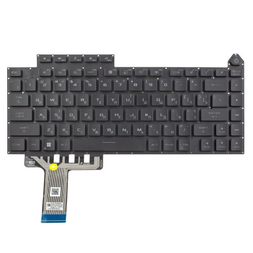 Клавиатура для ноутбука Asus ROG Strix G614J G634J series, RU/UA, (Black, 20pin RGB Backlit, Original)