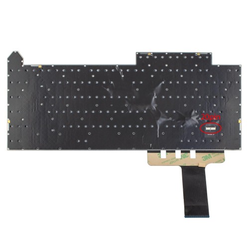 Клавиатура для ноутбука Asus ROG Strix G614J G634J series, RU/UA, (Black, 20pin RGB Backlit, Original)
