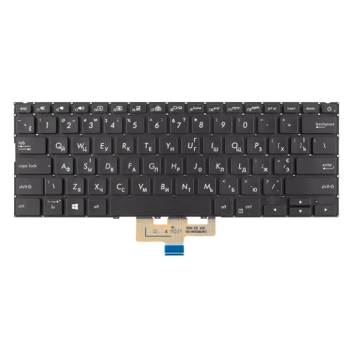 Клавиатура для ноутбука Asus ZenBook 14 UX433FA UX433FAC UX433FN UX433FQ, RU/UA, (Black, 4pin Backlit, Original)