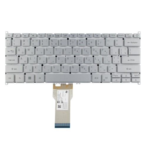 Клавиатура для ноутбука Acer Swift SF314-43, RU/UA, (Silver, Backlit, Original)
