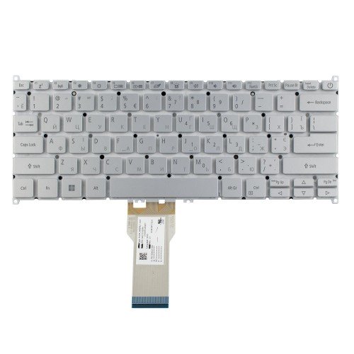 Клавіатура для ноутбука Acer Swift SF314-43, RU/UA, (Silver, Backlit, Original)