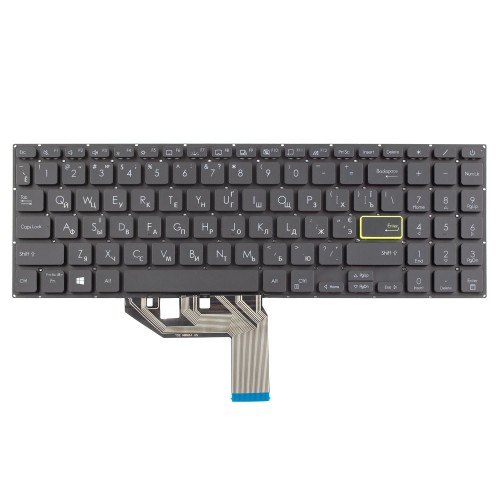 Клавиатура для ноутбука Asus F513 K513 S513 M513 S513 X513 series, RU/UA, (Black, Backlit)