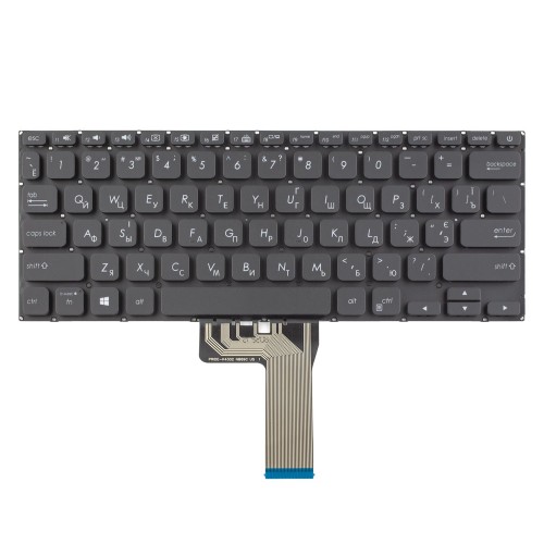 Клавиатура для ноутбука Asus A412 F412 S412 X412 series, RU/UA, Black, Backlit