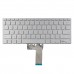 Клавиатура для ноутбука Asus A409 F409 R409 X409 S409 series, RU/UA, Silver, Backlit
