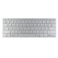 Клавиатура для Asus ZenBook 14 UX431 UX431FL UX431FA UX431FN UX431DA, RU/UA, Silver, Backlit