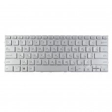 Клавіатура для Asus ZenBook 14 UX431 UX431FL UX431FA UX431FN UX431DA, RU/UA, Silver, Backlit
