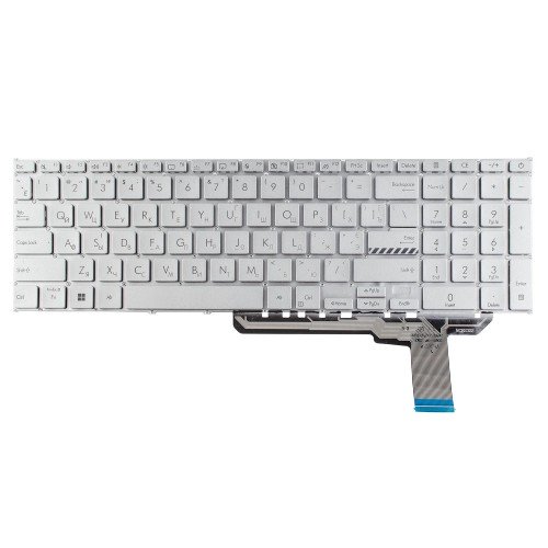 Клавіатура для ноутбука Asus M1702 S1702 M1703 S1703 X1702ZA X1703ZA series, RU/UA, Silver