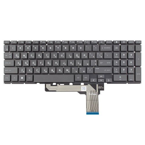 Клавіатура для ноутбука HP Victus 16-D 16T-D 16-E 16-S 16-R TPN-Q263 TPN-Q264, RU/UA, Black, Backlit