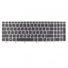 Клавиатура для HP Elitebook 850 G5 G6 755 G5, ZBook 15u G5 G6 RU/UA, Black/Silver, Backlit, Trackpoint, Аналог