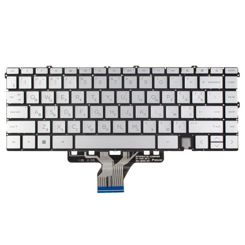 Клавиатура для ноутбука HP Envy X360 13-BA 13T-BA 13-BD 13-AY, RU/UA, Silver, 4pin Backlit