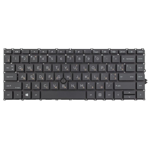 Клавиатура для ноутбука HP EliteBook 745 840 845 G7 G8, RU/UA, Black, Trackpoint