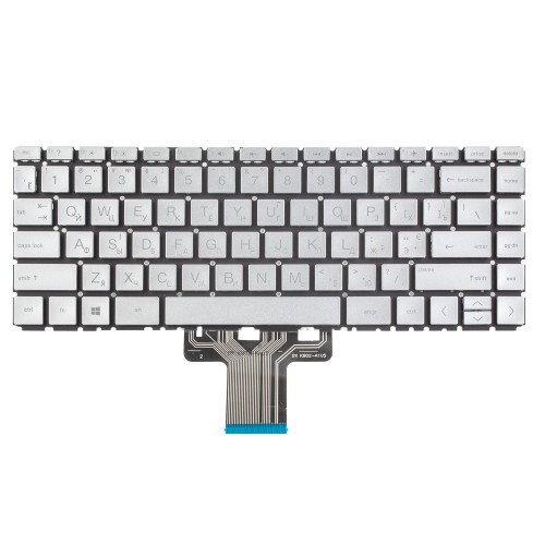 Клавиатура для ноутбука HP Pavilion 14-BD 14-CB 14-CC 14-CD 14-DA 14-CE 14-CF 14-CK 14-dh 14-DF, RU/UA, Silver