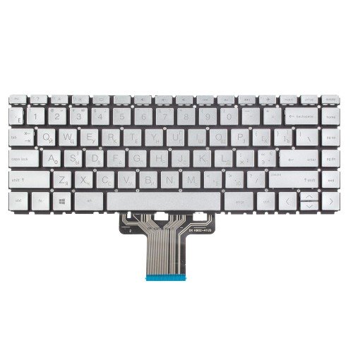 Клавіатура для ноутбука HP Pavilion 14-BD 14-CB 14-CC 14-CD 14-DA 14-CE 14-CF 14-CK 14-dh 14-DF, RU/UA, Silver