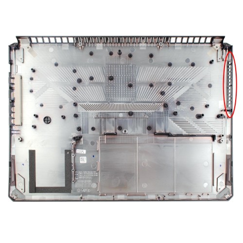 Нижняя крышка для ноутбука Asus TUF Gaming FX505DV FX505DU FX505GU, (поддон, днище, корыто, 90NR0130-R7D020, D Cover)