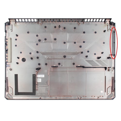 Нижняя крышка для ноутбука Asus TUF Gaming FX505G FX505GE FX505GT, (поддон, днище, корыто, 90NR00S0-R7D030, D Cover)
