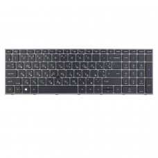 Клавиатура для HP Zbook Fury 17 G7 G8, RU/UA, (Black/Gray, Backlit, Trackpoint, Original)