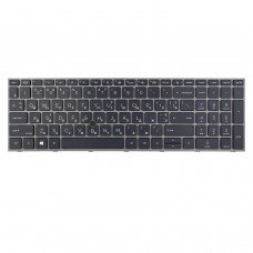 Клавіатура для HP Zbook Fury 17 G7 G8, RU/UA, (Black/Gray, Backlit, Trackpoint, Original)